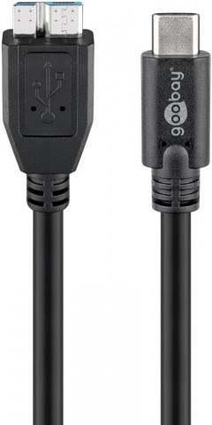Laidas USB C - USB3.0 micro (K-K) 1m Goobay